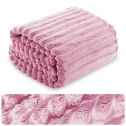 Blanket 160 x 200 Microfiber Stamped Stripes Nuvio 15