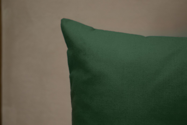 Cotton pillowcase 40 x 60 Solid Ola Bottle green
