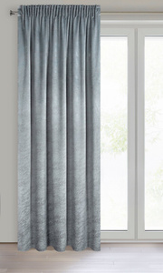 Curtain 140 x 270 Decorative Velvet Rivia Steel