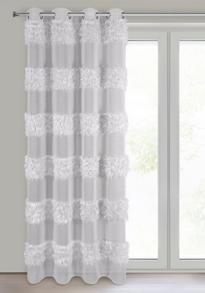 Firana 140 x 250 Dekoracyjna Gotowa Margaret Srebr