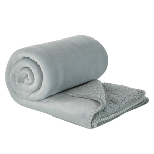 Blanket 150 x 200 Microfiber Two-sided Tedy Silver