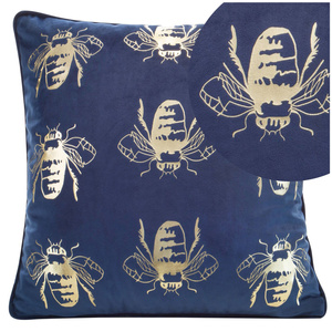 45 x 45 Decorative Velvet Pillowcase BLINK15 Navy Blue