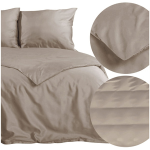 Bedding 160 x 200 3pc Satin Nova3 Beige