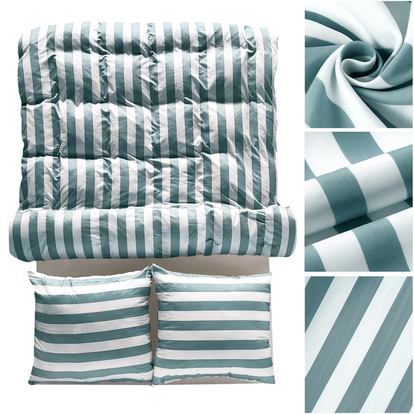 Pościel 220 x 200 3cz Mikrofibra w Pasy Eusebia Home 07