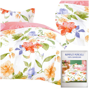 Bedding 140 x 200 2 pcs Satin Cotton no. A1782