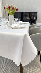 Decorative Tablecloth 130 x 180 Jacquard Camille 02