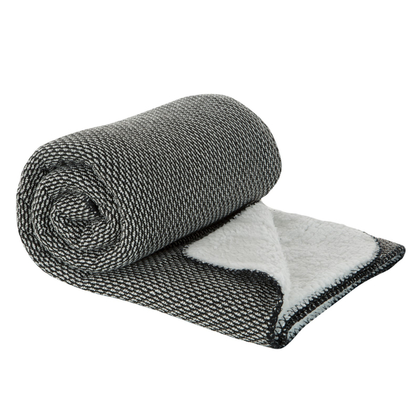 Blanket 150 x 200 Microfiber Two-sided Panda Black+White