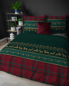 Pościel 160 x 200 3cz Flanela Bawełna Laura 5620A