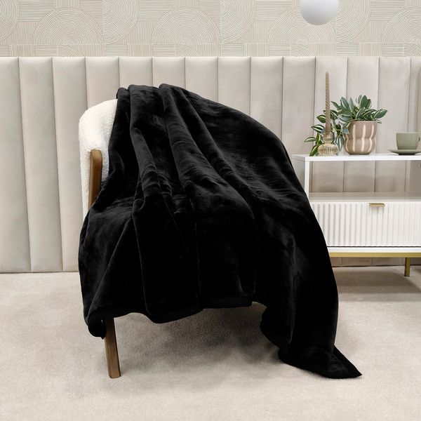 Koc 160 x 200 Akrylowy Jednolity Ciepły Yasemin 02