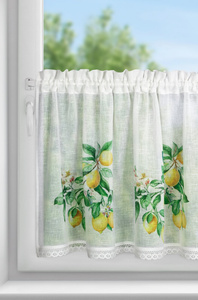 Firana 60 x 150 Dekoracyjna Gotowa CLOE B+Ziel