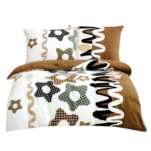 Bedding 160 x 200 3 pcs Cotton Satin Elway 5048