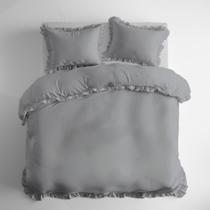 Bedding 220 x 200 3 pcs Pure Cotton with Ruffle 02