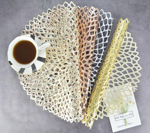 Podkładka fi 38 Dekoracyjna Sunset Okrągła Złoty