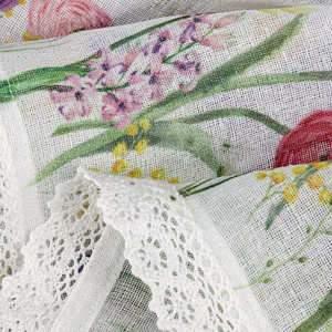 Curtain 30 x 150 Decorative Ready Bella White+Ró