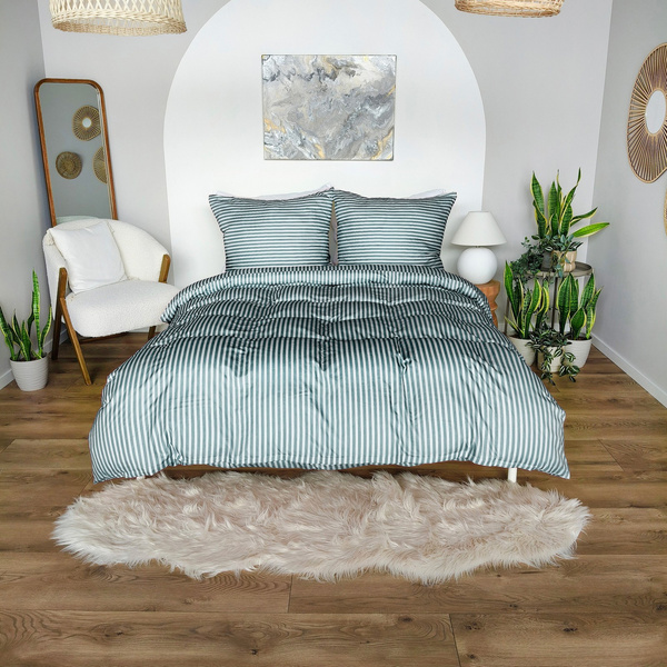Pościel 140 x 200 2cz Mikrofibra w Pasy Eusebia Home 14