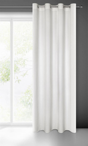 Curtain 140 x 250 Decorative Velvet Milo White