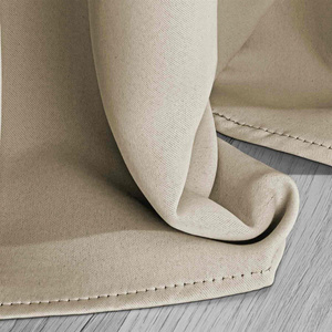 Curtain 140 x 250 Blackout Hold Beige Drawstrings