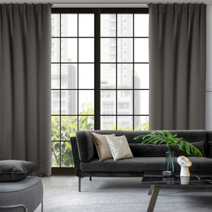 Curtain 140 x 300 Decorative Blackout Milan Graphite