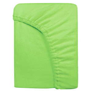 Terry sheet with elastic 051_D Green 200x220