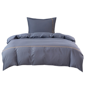 Pościel 140 x 200 2cz Gładka Z Haftem Lumera 12