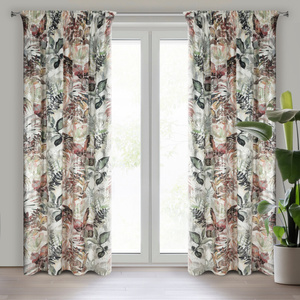 Curtain 140 x 270 Decorative Arina White + Silver