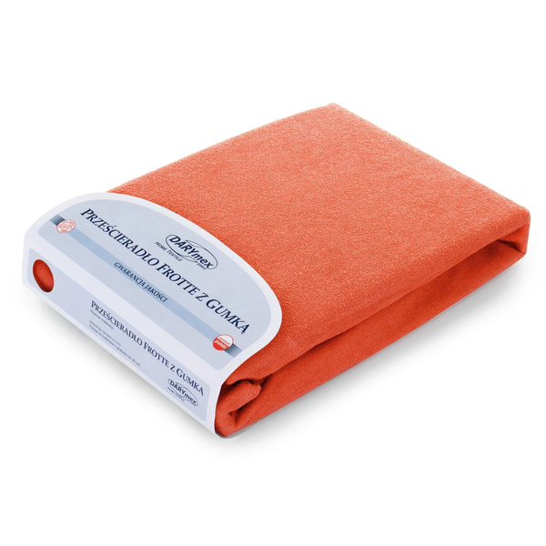 Prześcieradło Frotte z Gumką 038_D Pomarańcz 180x200