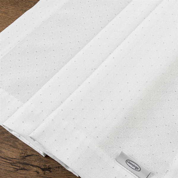 Tablecloth 85 x 85 Decorative Ellen White+Silver