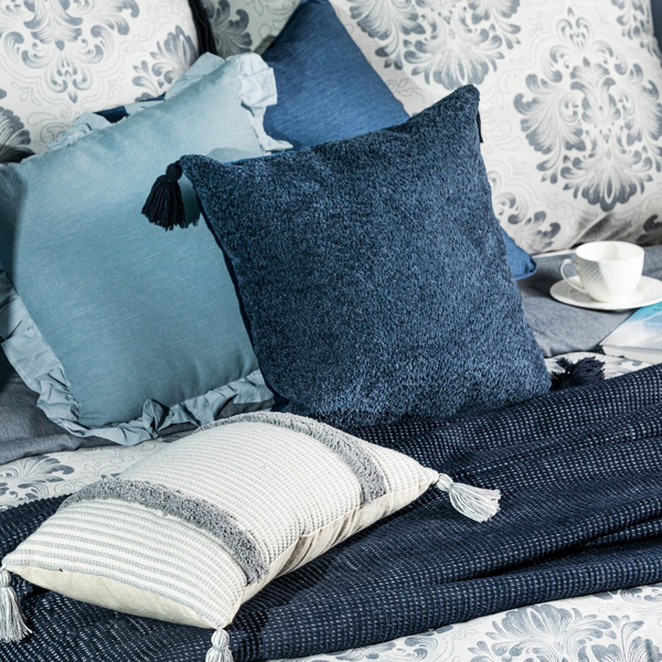 Poszewka 45 x 45 Dekoracyjna Palermo 1 Granat