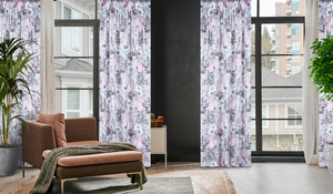 Curtain 140 x 270 Decorative Honey Beige+Fiol