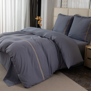 Pościel 140 x 200 2cz Gładka Z Haftem Lumera 12