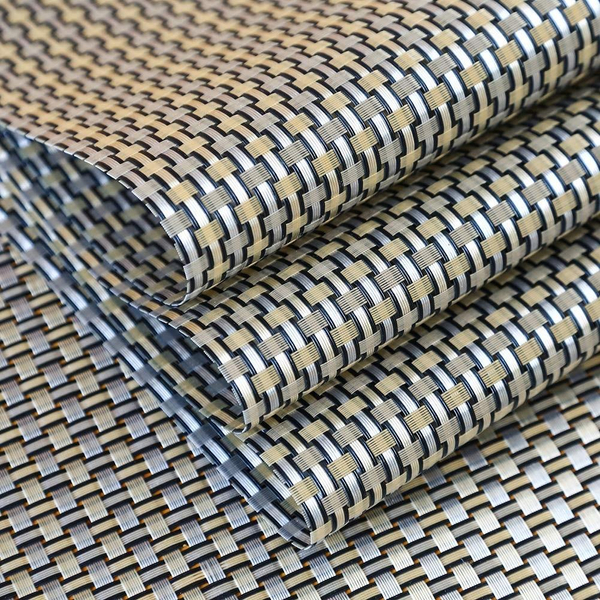 30 x 45 Decorative Mocca Silver+Gold Placemat