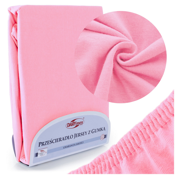 Jersey Bed Sheet with Eraser 012_D Light Pink 140x200