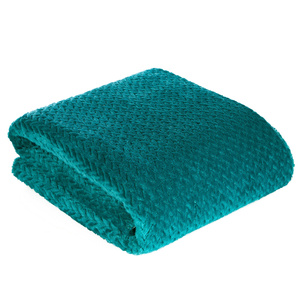 Blanket 70 x 160 Microfiber Design Cindy3 Dark Turquoise