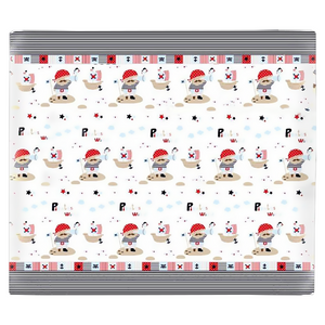 Narzuta 160 x 220 Pikowana Dziecięca Piraci