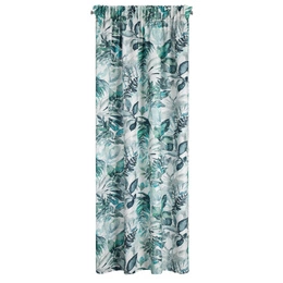 Zasłona Gotowa Adeline Taśma 140 x 250 Bia+Zieleń