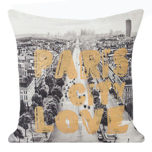 Paris Decorative Pillowcase 8 40 x 40 White