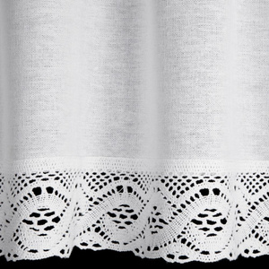 Decorative Curtain Vince On Tape 30 x 150 White