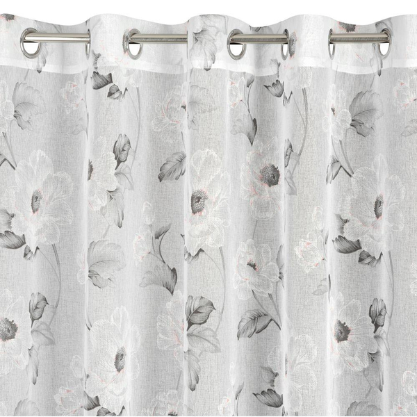 Firana Dekoracyjna Gotowa Bessy B+Róż 350 x 250