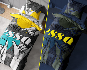 Bedding 140 x 200 2pcs FLUO Youth Jaime 4759A