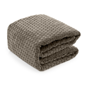 Blanket 200 x 220 Microfiber Embossed Plush Ala Circles 3D 03