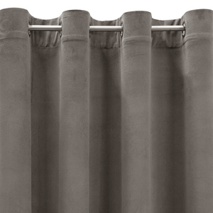 Zasłona 140 x 250 Dekoracyjna Welwet Milo Popiel