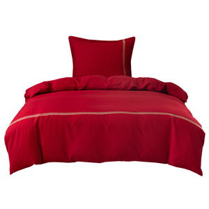 Pościel 140 x 200 2cz Gładka Z Haftem Lumera 07