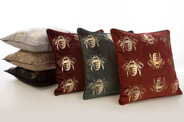 Poszewka 45 x 45 Dekoracyjna Velvet BLINK15 Bordowy