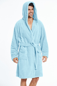 Microfiber Bathrobe with Hood Miguel 01 M