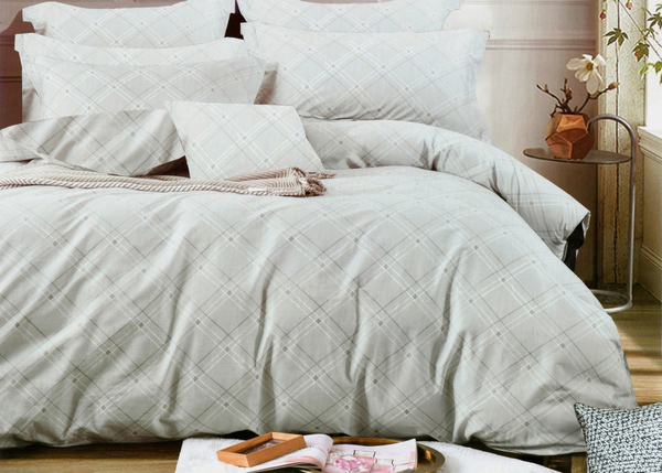 Bedding 160 x 200 3 pcs Cotton Satin No. A1819