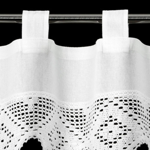 Decorative curtain Isaac on suspenders 30 x 150 White