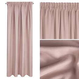 Zasłona 140 x 270 Dekoracyjna Avinion 3 Pudrowy