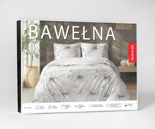 Bedding 160 x 200 3pc Vicenza Cotton pattern 5770B