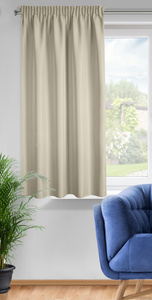 Rita Decorative Tape Curtain 140 x 175 Cappuccino