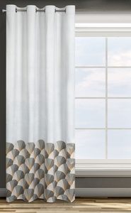 Zasłona 140 x 250 Design91 Welwet Gina Srebrny 